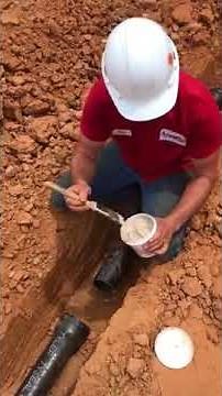 How to join service weight cast iron soil drain pipe