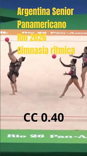 Gimnasia ritmica Conjunto Argentina 5 Pelotas - 2026 Panamericano de Gimnasia Rítmica #gimnasiarít