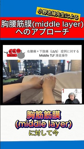 【臨床結果の差はここで決まる！】腰痛・下肢痛が改善！“胸腰筋膜アプローチ”徹底解説／小野志操先生 #理学療法 #リハビリ #shorts