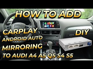 How to Add Wireless CarPlay & Android Auto to Audi A4 A5 Q5 S4 S5 Installation Tutorial AutoABC