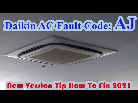 how to solve daikin air conditioner error code AJ?