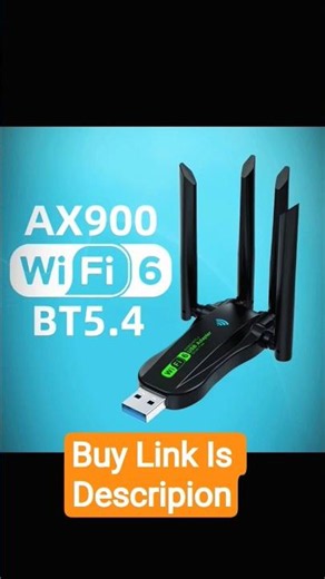 AX900 WiFi 6 USB Adapter | Bluetooth 5.4 Dual Band High-Speed Internet for PC & Laptop 🚀