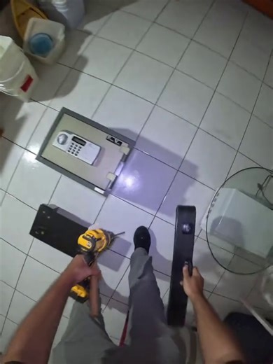 The rubber mallet was ineffective this time, leaving me with no alternative but to drill the safe open. #chineseguy #drillingrigs #dewalt | Vault Cracker