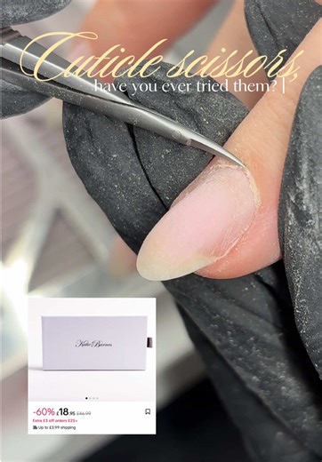have you ever tried cuticle scissors? if not i think you need to try these!!!😌 @Katie Barnes Tool Range #nailtech #cuticlescissors #cuticlenippers #cuticleprep #katiebarnestoolrange