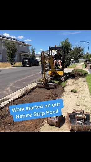 Nature Strip Pool #pool #home #diy #lawncare #mowing #homeimprovement