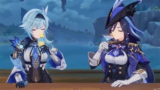 "醉酒剑术比拼"——优菈VS克洛琳德