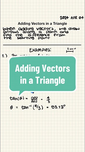 Adding vectors in the same or opposite directions is as simple as using addition and subtraction. If we want to add vectors that are in different directions, we can form a triangle and use trigonometry! #tutoring #Education #School #tutor #mathematics #mathematicseducation #australia #Adelaide #southaustralia #SACE #physics #scienceeducation #vectors