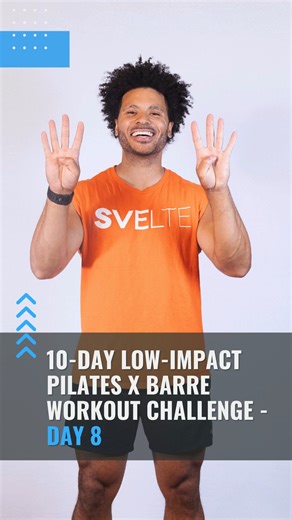 🚨NEW YOUTUBE CHALLENGE VIDEO ALERT 🚨 Coach Greg is here with Day 8 of the 10-Day Low-Impact Pilates x Barre Workout Challenge and this all-standing routine is your ticket to slim, strong, and sculpted legs! 💪🔥 This low-impact workout blends graceful Barre-inspired moves with controlled Pilates strength work to target your quads, hamstrings, calves, and glutes - all without floor exercises or high-impact jumps. Perfect for toning and tightening while being gentle on your joints! You can keep 