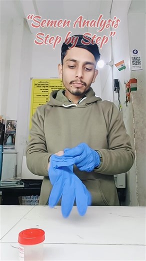 “Semen Test Under Microscope 🔬#SemenAnalysis#youtubeshorts #explorepage #medicalstudent #mbbs #lab