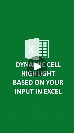Basic to Advance Excel on Instagram: "Dynamic cell highlight based on your input in Excel🔥 . excel tricks to save your manual efforts ❤️ & follow @the_core_skills . . Save this for future reference . . #excel #exceltraining #exceltricks #exceltips #exceleasy #excelshortcuts #msexcel #ms #msoffice #accounting #corporate"