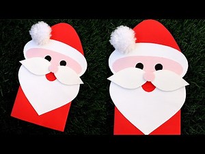 DIY Santa Claus Card/How to make Christmas Greeting Card/ Santa card/Simple and Easy Santa Card
