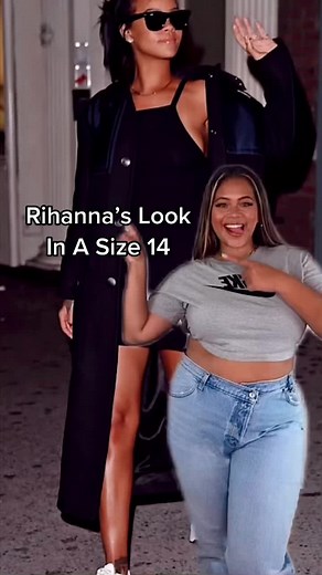 #Rihannas casual look in a size 14! Outfit links in bio!! #tiktokfashion #bodypositivity