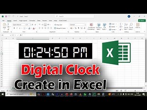 How to Create Digital Clock in Microsoft Excel | Digital Clock in Excel VBA | Digital Clock in Excel