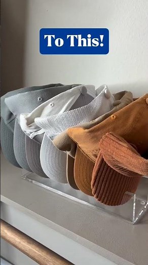 The Easiest Way to Organize Baseball Caps 🧢💙