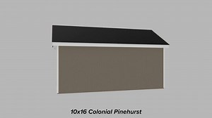 Little Cottage Co. Colonial Pinehurst 8 ft. x 8 ft. Outdoor Wood Storage Shed Precut Kit with Operable Window and Floor (64 sq. ft.) 8x8 PCGS-PC-FK