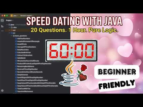 20 MUST-KNOW Beginner Java Programs | Sequential Statements Explained (Full 1-Hour Tutorial)