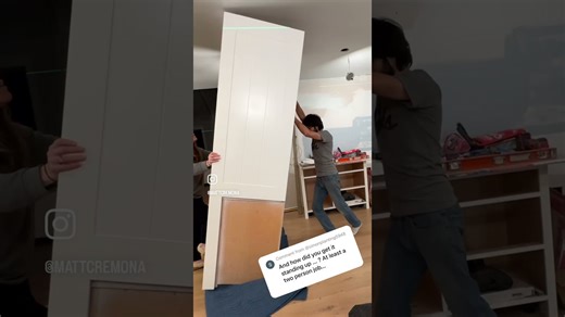 Standing up the appliance garage