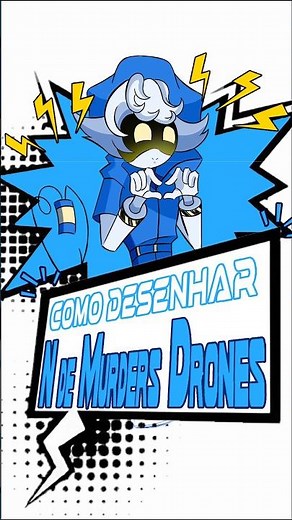 Como desenhar N de Murders Drones passo a passo #desenhando #desenho #speedpaint