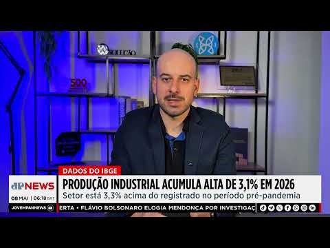 Produção industrial acumula alta de 3,1% em 2026