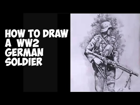 How to draw a soldier/ how to draw a ammunition/how to draw a helmet