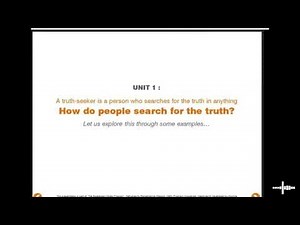 ACP year-1class-7 session-8 Truth seeker
