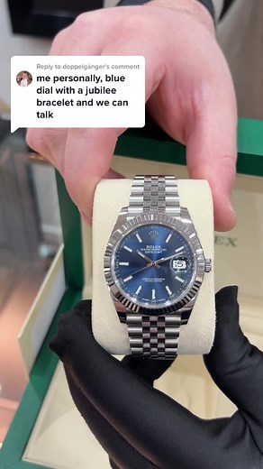 Rolex Datejust 41mm Blue Dial Jubilee Watch