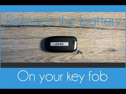 Jeep, Dodge, Chrysler, Fiat key fob battery replacement