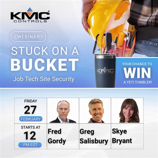 Most OT cyber incidents aren’t advanced attacks—they’re preventable mistakes. This month, we’re digging into Tech Job Site Security and the everyday habits that can expose building automation systems to serious risk. From shared logins and exposed IPs to outdated software, we’ll show how “convenience gaps” turn into real-world consequences. 🔐 Learn what to watch for 🛠️ Get practical security best practices 🎁 Attend live for a chance to win a KMC YETI Presented by: Fred Gordy, KMC Controls SVP
