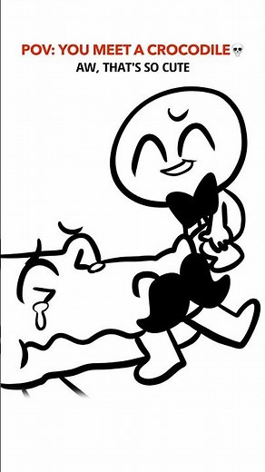 Crocodile Tears 😳 (Animation Meme) Anim: RedFlowerCrown #shorts