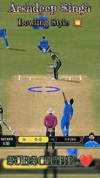 Arshdeep Singh bowling Style 💥 Real Cricket Swipe #shorts