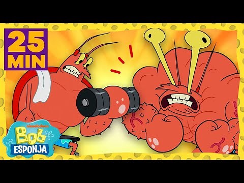 Bob Esponja | O Melhor de Larry, a Lagosta, por 25 Minutos! | Bob Esponja em Português