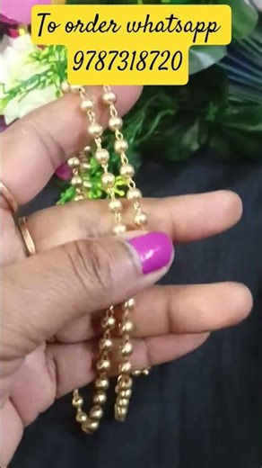 Daily use pure impon ball chain available 24 inch contact my Whatsapp number 9787318720...