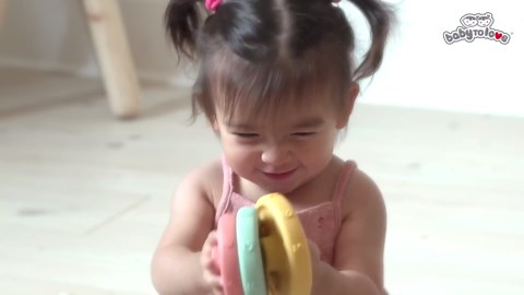 BabyToLove Stack & Learn Rings | Montessori Stacking Toy for Babies | 6 Soft Sensory Baby Rings for Learning & Development | Early Childhood Stacking Toy | Fun Shapes