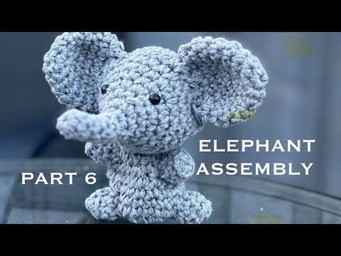 Assemble Your Crochet Elephant 🐘 Easy Amigurumi Tutorial