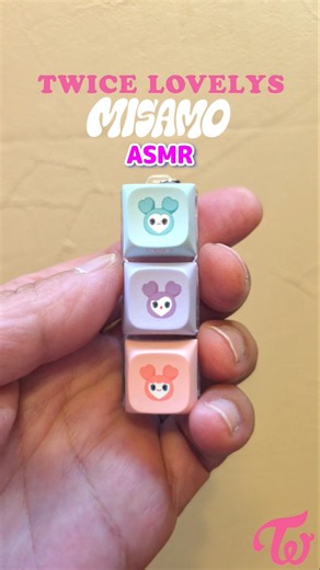 TWICE MISAMO ASMR Keyboard chain LOVELYS / これ可愛すぎる！ミサモ LOVELYS ASMR