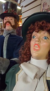 Day 7 of Litmas 🎄 These animated Santas, elves, and carolers may look familiar, even if you never knew where they came from. For decades, figures made by David Hamberger Inc. filled department stores, malls, and holiday displays across the country. Come back tomorrow for Day 8 of Litmas. #holidays #animatronics | American Treasure Tour
