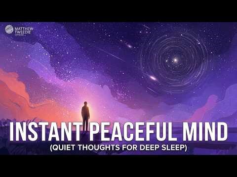 Sleep Hypnosis for a Peaceful Mind (Black Screen) | Quiet Thoughts and Sleep Deeply