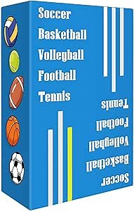 Sports Card Game - Soccer Basketball Volleyball Football Tennis - Speed-Matching Board Games for Adults Wildly Entertaining & Easy to Learn for Travel, Camping, Party, Game Night - 2-8 Players