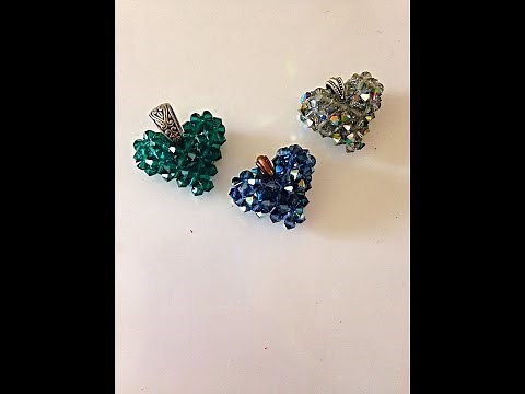 Make a Swarovski Crystal Heart, step-by-step