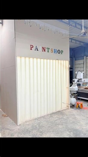 paint booth setup & Design 😍👈🏻#woodworking #painting #paintshop #shorts .... DM more details ✨️