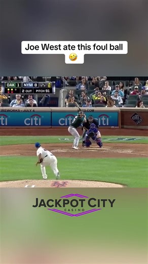 Joe West's Hilarious Reaction to a Foul Ball