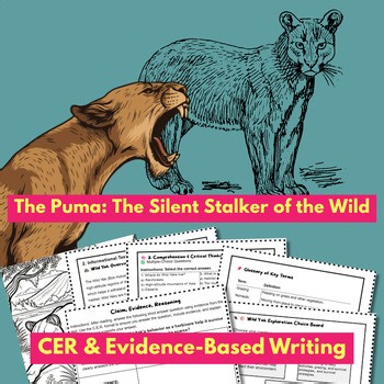 Puma: Mountain Predator | CER Science Literacy & Activities