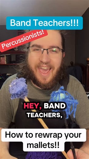 Brandon Phelps on Instagram: "Save money and wrap your own mallets!! #percussion #bandteacher #musiceducation #percussionist #marimba"