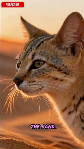 Sand Cat – The Desert’s Cutest and Toughest Hunter 🐾🌵 #animals #naturefacts