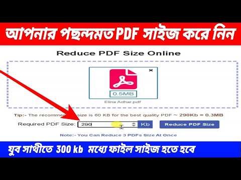 Yuba Sathi Online Apply PDF 300KB Problem | Supporting Document PDF Size Reduce Kaise Kare | ৩০০KB