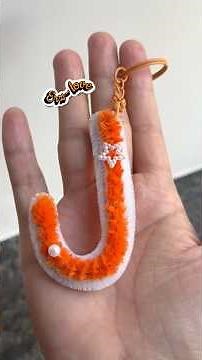 Fuzzy wire letter 'J' tutorial ❤️❤️❤️ #crafts #diy