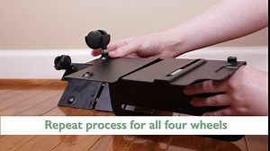 Amazon.com: Ilyapa PC Computer Tower Stand with Wheels - Adjustable Mobile CPU Holder Cart for Desktop : Office Products