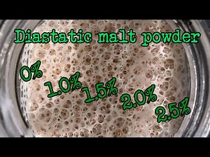 Diastatic malt timelapse | What does it do for your rise? | Foodgeek