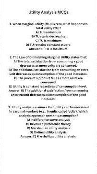important mcq's of business economics | ugc net commerce | relation between tr & mr | #commerceunit