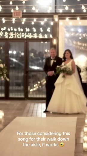 While I loved the song I walked down the aisle to, TikTok made me try this remix and it didn’t disappoint 🥹 #weddingtiktok #weddingtok #weddingdress #weddingplanning #bridaltok #weddingsong #aislesongs #fyp